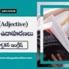 Adjective meaning in Telugu with example | తెలుగులో స్పోకెన్ ఇంగ్లీష్