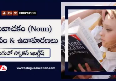 Noun definition and types in Telugu | తెలుగులో స్పోకెన్ ఇంగ్లీష్