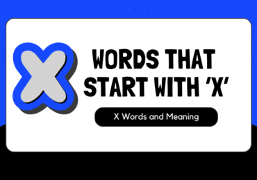 100 common words starting with X, along with their meanings